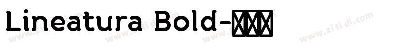 Lineatura Bold字体转换